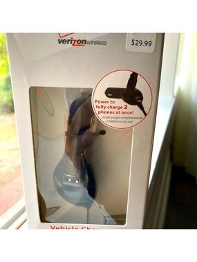 Verizon charger for use in vehicle with USB Port